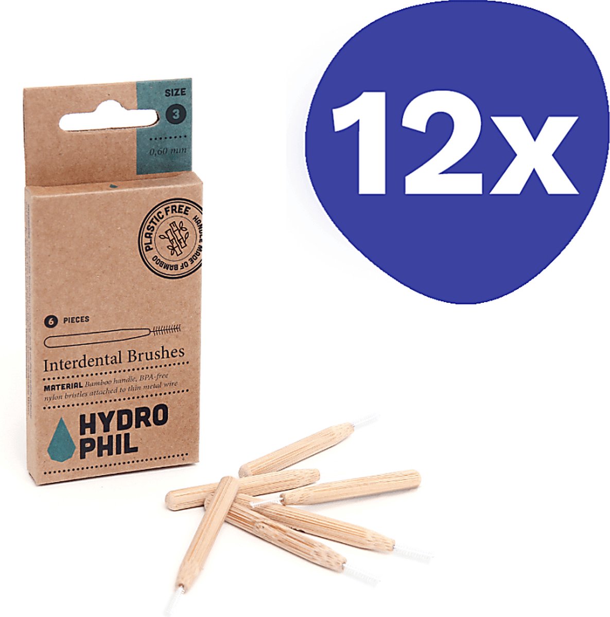 Goedkoopste Hydrophil Tandenragers 0,60mm (12x 6 stuks