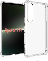 Sony Xperia 1 VI Hoesje - MobyDefend Transparante Shockproof TPU Gelcase - Verstevigde Hoeken - Volledig Doorzichtig - GSM Hoesje - Telefoonhoesje Geschikt Voor Sony Xperia 1 VI