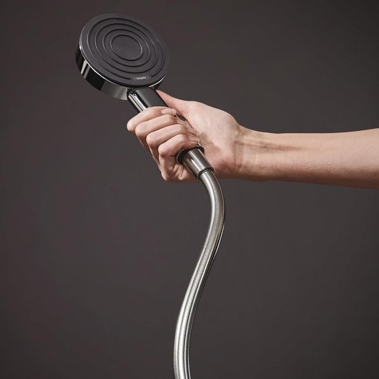 Hansgrohe Portersets: Raindance Alive Select S, Doucheset 125 3jet Ecosmart Met Designflex Textiel Doucheslang 160 Cm 24611000