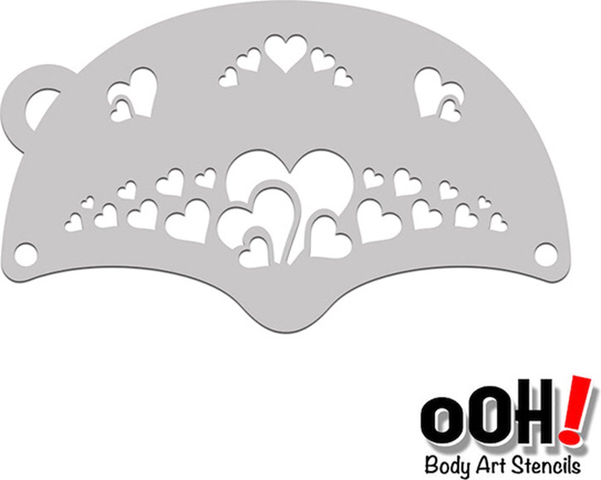 oOh Body Valentine Mask Schmink Stencil K07