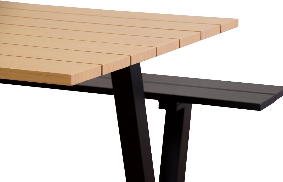Sens-Line Lorenzo Picknicktafel 180cm - Bruin - Aluminium