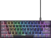 Trust GXT 867 Acira clavier Jeux USB AZERTY Belge Zwart, Grijs