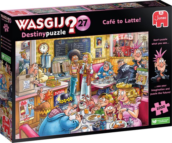 Foto: Wasgij destiny 27 caf to latte 1000 stukjes legpuzzel volwassenen