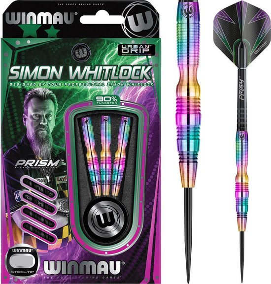 Winmau Simon Whitlock Rainbow 90% - Dartpijlen van Winmau — afbeelding 4