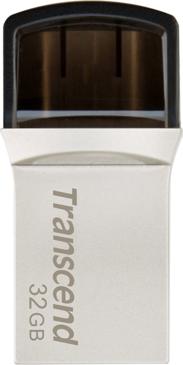 Transcend JetFlash 890 USB-stick smartphone/tablet Zilver 128 GB USB 3.2 Gen 2 (USB 3.1), USB-C