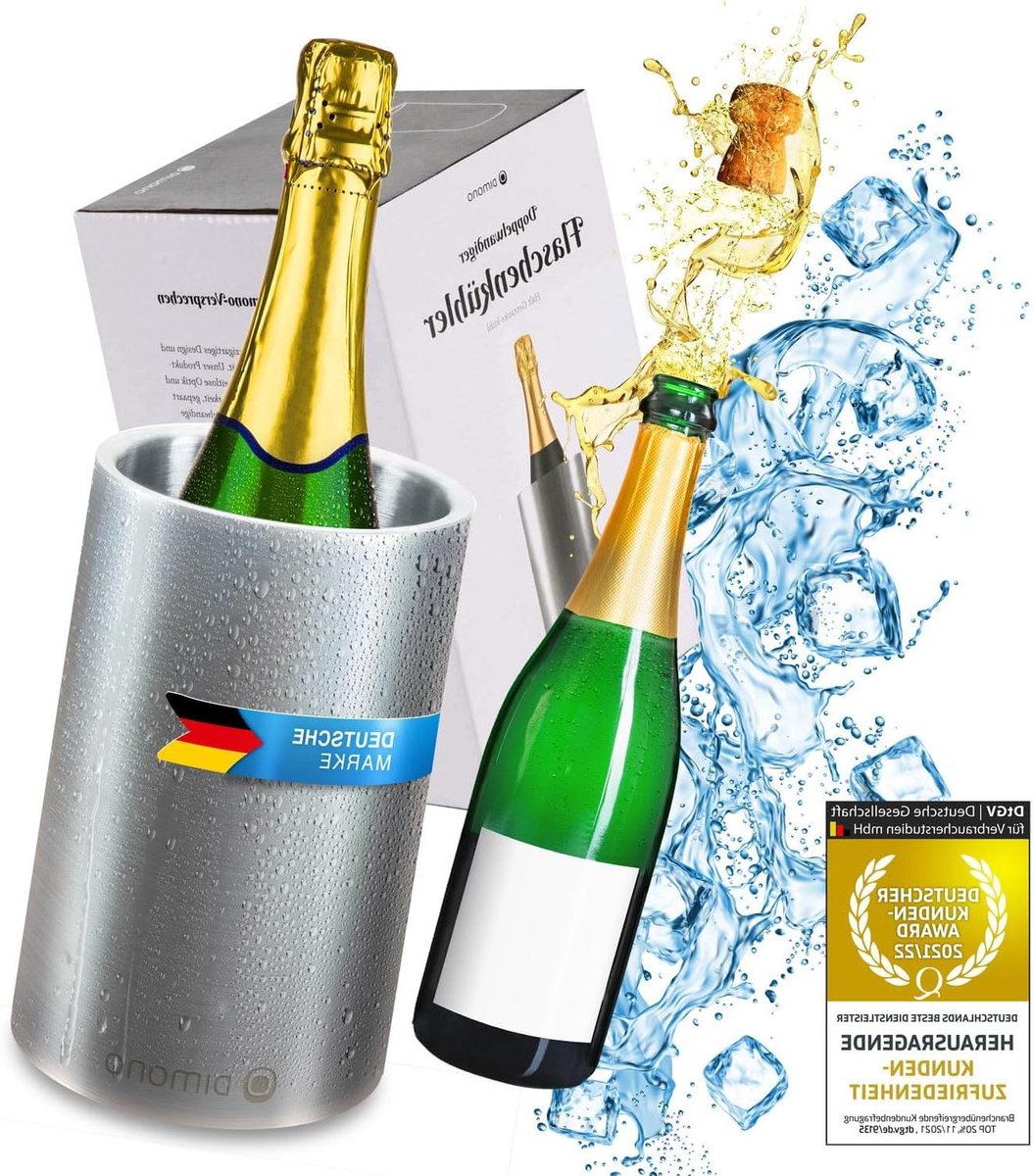 Flessenkoeler - Thermo Champagnekoeler voor mousserende wijn - RVS