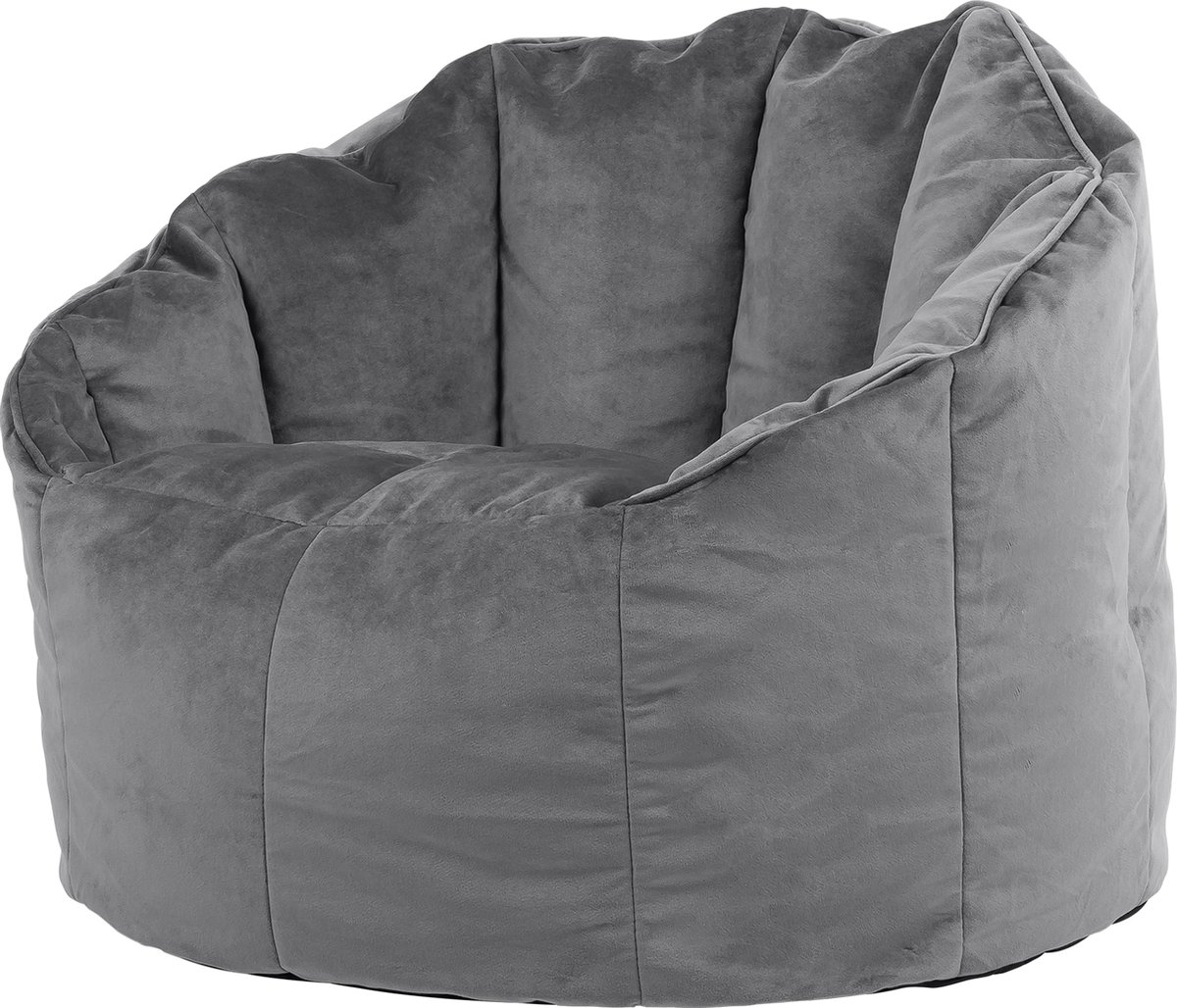 icon - Sirena Zitzak - Accent Fauteuil - Velours - Houtskool