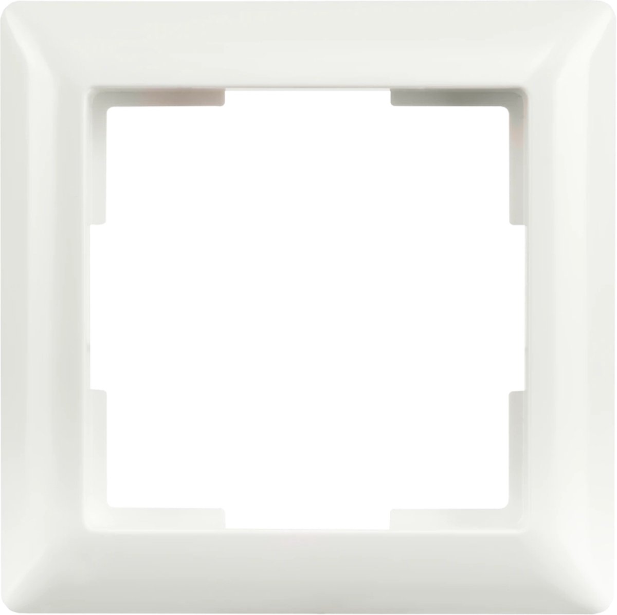 ION Industries - Afdekraam - J1 -1-voudig - verticaal/horizontaal - 80 x 80 x 11 mm - Alpin Wit