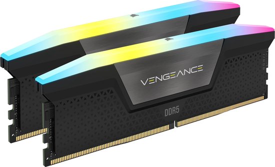 Corsair Vengeance - RAM-geheugen - 32GB - 2 x 16 GB - DDR5 - 6000 CL38 - 1,35v - Intel XMP - RGB
