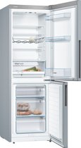 Bosch KGV33VLEA - Serie 4 - Koelkast - Koel-vriescombinatie - 176 cm - Energielabel E - Houd je versproducten langer vers met VitaFresh lade - Stil - Led verlichting RVS