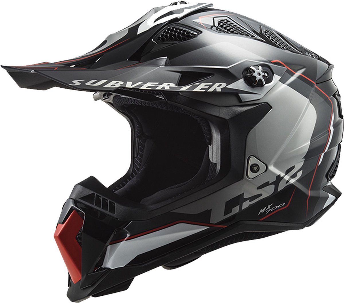 LS2 MX700 Subverter Arched Silver Titanium 06 XS - Maat XS - Helm