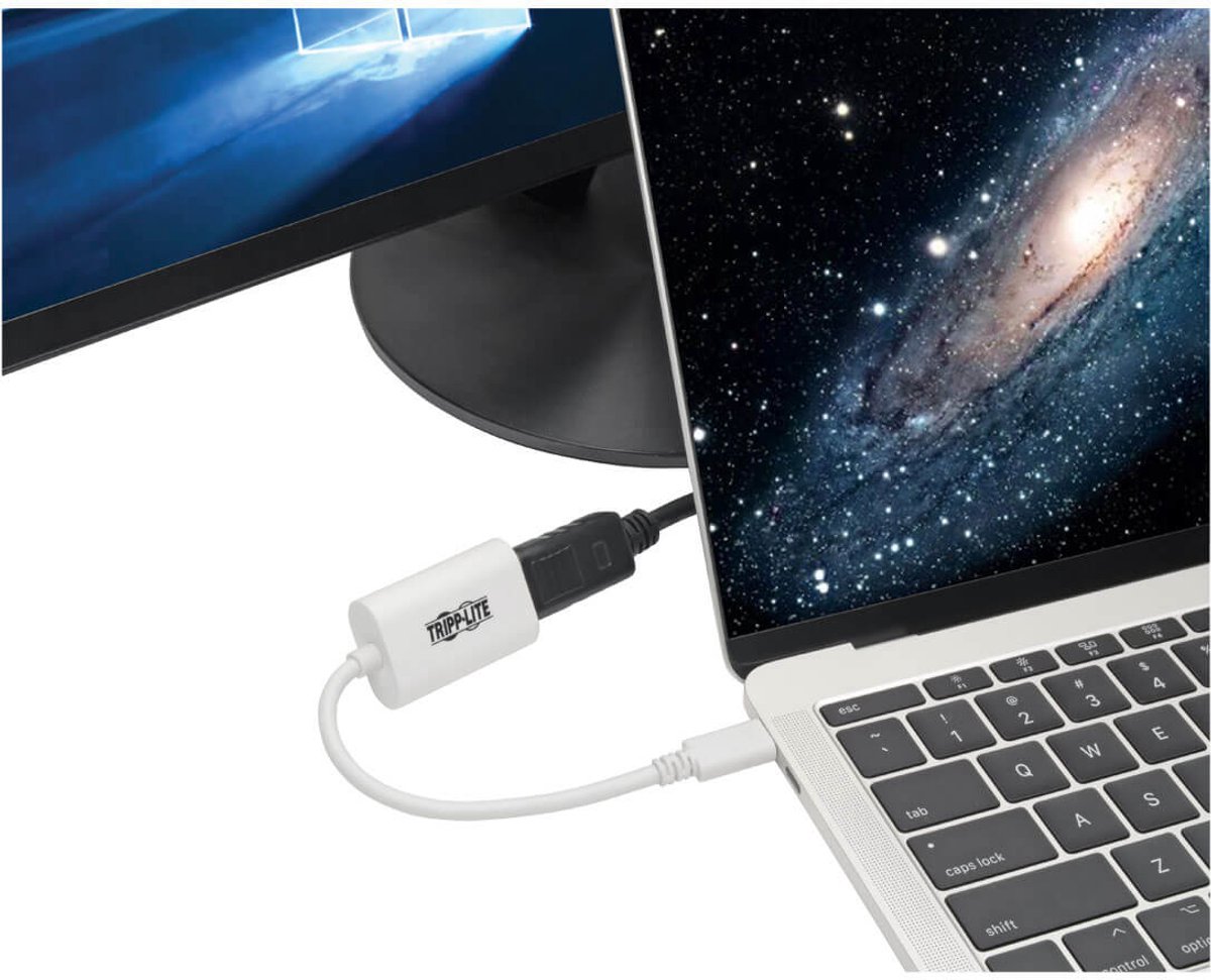Tripp Lite U444-06N-DP4K6W video kabel adapter 0,15 m USB C DisplayPort Wit