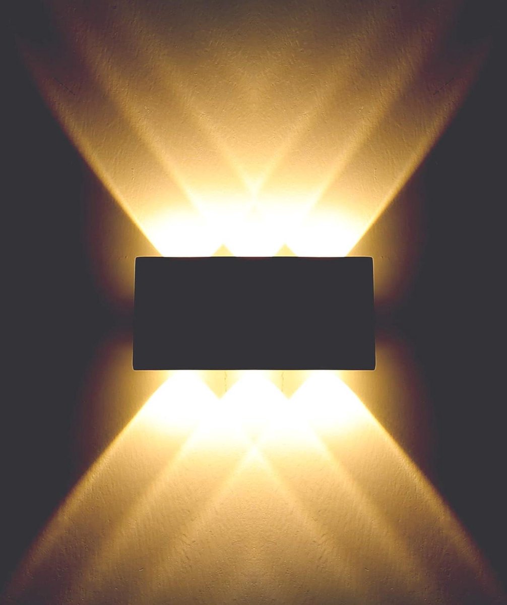 6 W LED wandlamp voor binnen - Aluminium inbouwspot IP54 waterdicht - Warmwit - Woonkamer slaapkamer hal trap