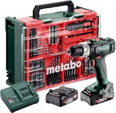 Metabo SB 18 L Set accu-slagboormachine 18 V 50 Nm ( 602317710 ) + 2x accu 2.0 Ah + lader + 78-delige mobiele werkplaats + koffer