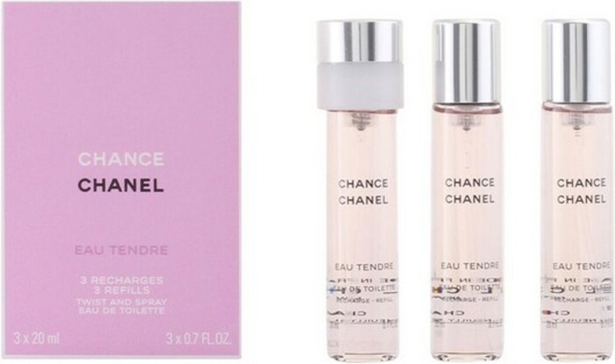Goedkoopste Chanel Chance Eau Tendre Geschenkset - 3x Eau de Toilette Refill