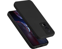 Cadorabo Hoesje geschikt voor Xiaomi Poco F5 Pro in LIQUID ZWART - Beschermhoes gemaakt van flexibel TPU silicone Case Cover