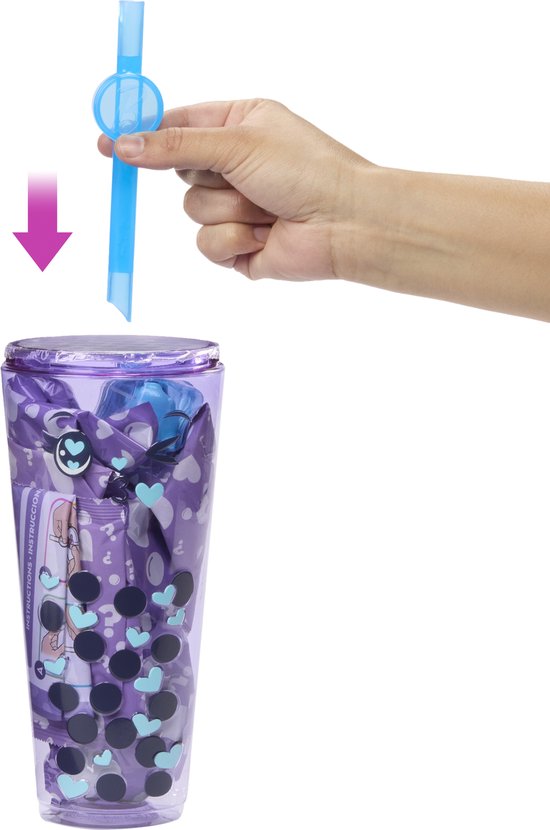 Barbie Reveal - Bubbelthee Barbiepop - Taro melk van Merkloos — afbeelding 5