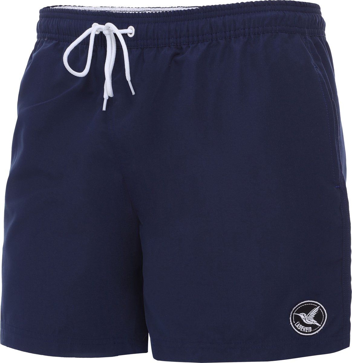 Ladeheid LA-LA40-128-SWS Heren Zwembroek - Zwemshorts - met zijzakken en achterzak - sneldrogend - met binnenslip van mesh - Koordsluiting - Polyester - Marineblauw - S