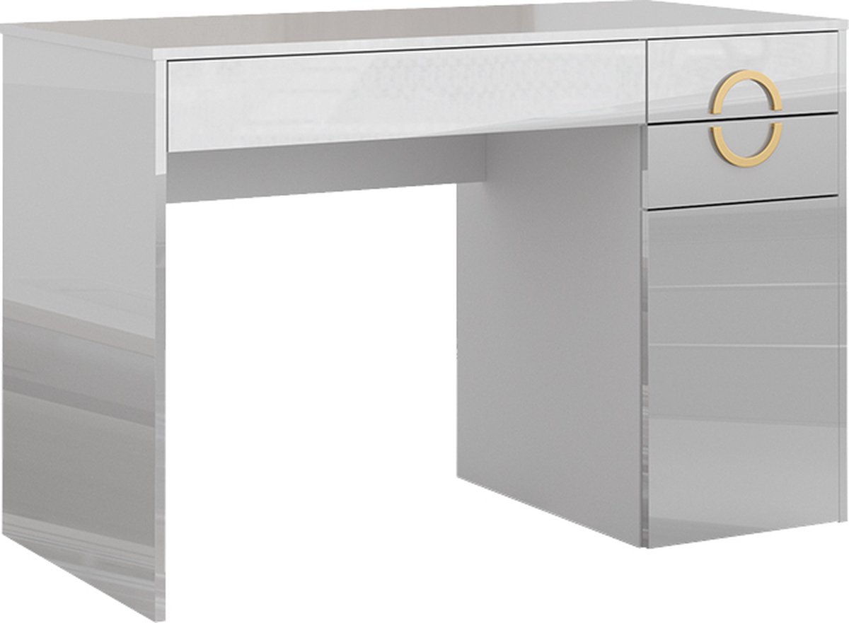 Vicco Adela Kaptafel – 115 cm met 3 laden Wit