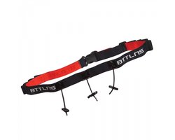 BTTLNS startnummerband - triathlon race belt - hardloopriem - hardloopband - inclusief gel vakjes - Keeper 2.0 - zwart
