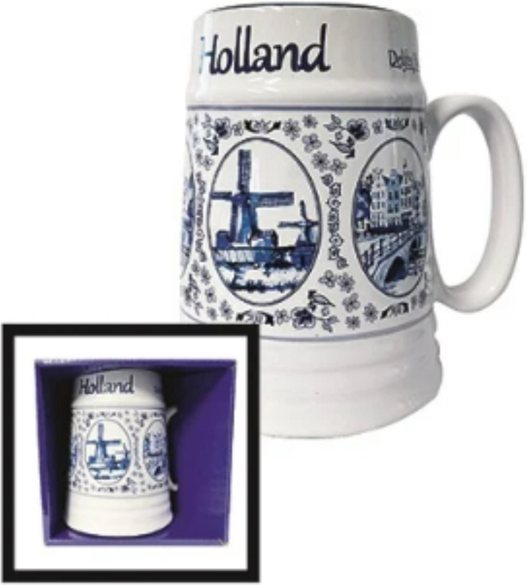 Goedkoopste Bierpul Holland Delfts Blauw