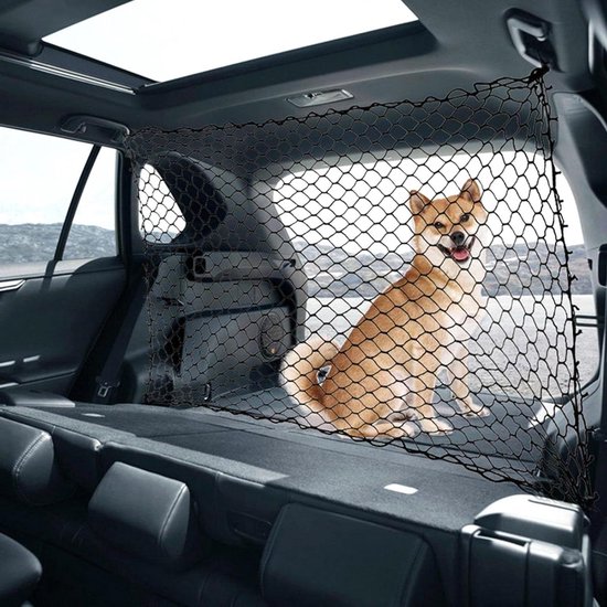 Foto: Auto hond barri re net veiligheidsnet voor hond huisdier kinderen mesh hek veiligheidsbarri re scheiding netto omheining bescherming zwart omheining net