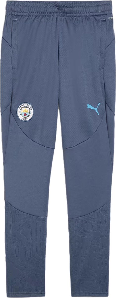 Manchester city fc trainingsbroek in de kleur blauw.