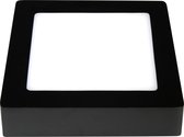 FLUKE LED plafonnier vierkant zwart 12W 3000K 17,5cm