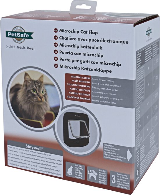 PetSafe Staywell Microchip Kattenluik - Bruin