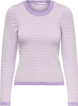 Only Trui Onlrai L/s Puff Pullover Cc Knt 15249225 Lavendula/w Dames Maat - XS