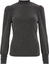 Vila T-shirt Visakka L/s Top 14070409 Black Dames Maat - XS