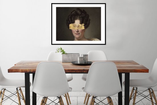 Cadre photo avec affiche - Johanna Henriëtte Engelen - Dubois Drahonet - Or - 80x60 cm - Cadre pour affiche