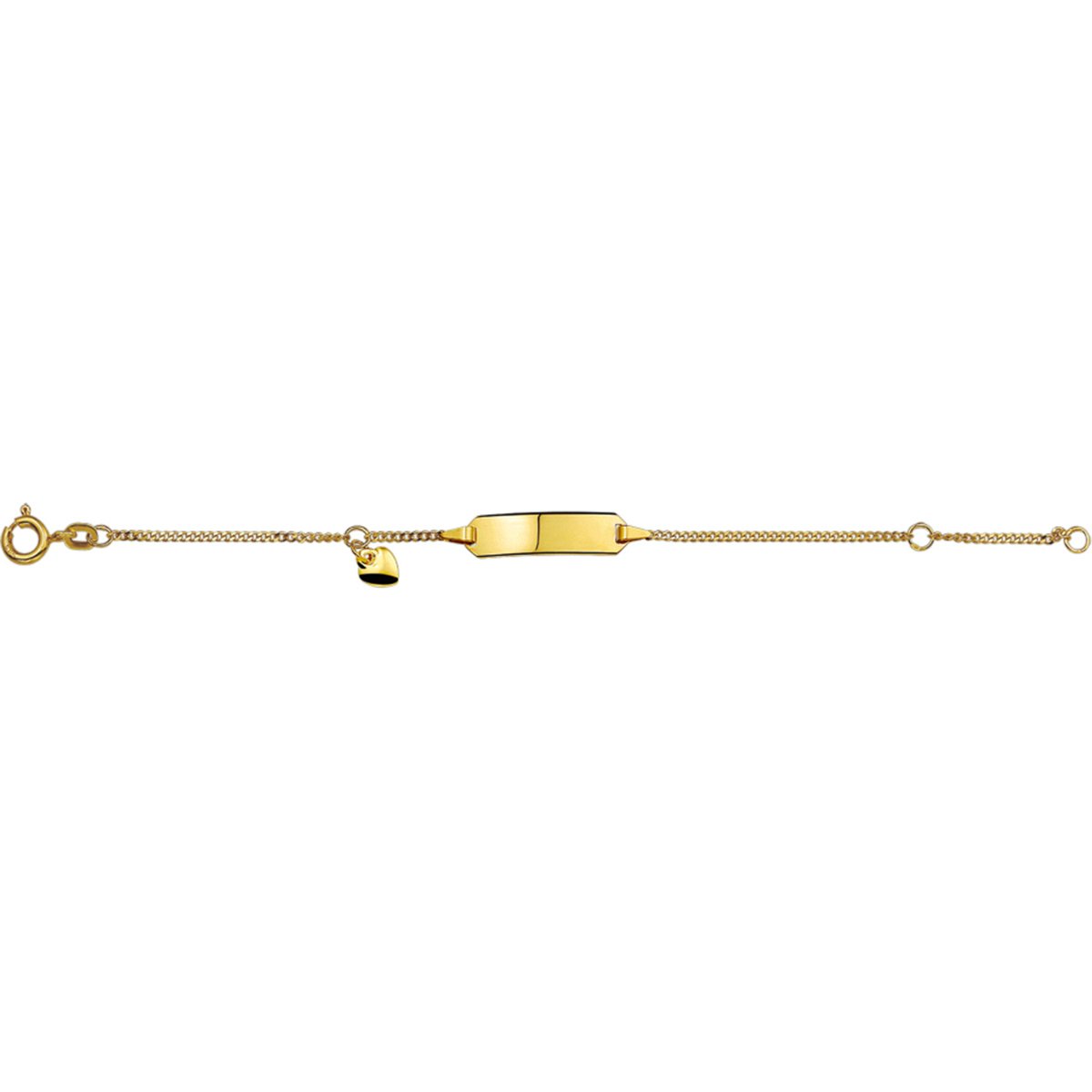 Graveerarmband Hart Gourmette Plaat 5,0 Mm
