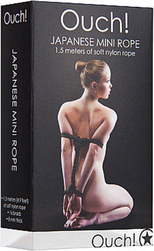 Japans minitouw 1,5 meter - Zwart