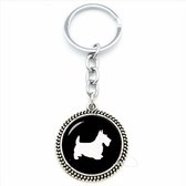 GoedeDoelen.Shop | Sleutelhanger Vintage Terrier | Tashanger | Honden Sleutelhanger | Honden Tashanger | Sleutelring | Cadeau
