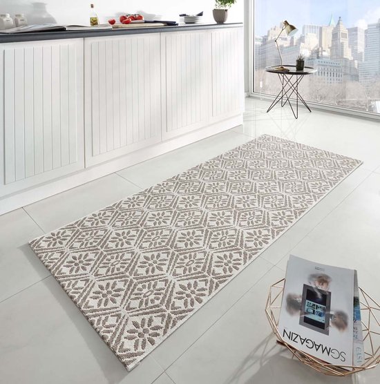 Teppich-Traum tapijt wasbaar met kleurrijke pasta verschillende specerijen en rode chilis 80 x 250 cm Teppich-Traum tapijt wasbaar met kleurrijke pasta verschillende specerijen en rode chilis 80 x 250 cm