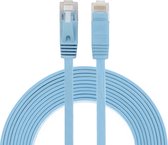 By Qubix internetkabel - 3 meter - cat 6 - Ultra dunne Flat Ethernet kabel - Netwerkkabel (1000Mbps) - Blauw - UTP kabel - RJ45 - UTP kabel