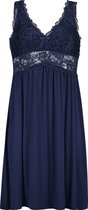 Hunkemöller Dames Nachtmode Slipdress Nora Lace - Blauw - maat S