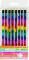 Kangaro K-5820240078 Funtastic Regenboog Grafiet Potloden 8 Stuks