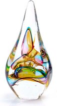Beeld  - Druppel kristal  - glascadeau - Ozzaro by Loranto  - H25cm
