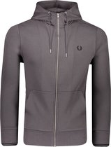 Fred Perry Sweater Grijs Aansluitend - Maat S - Heren - Herfst/Winter Collectie - Katoen;Polyester
