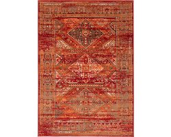 Pergamon Vloerkleed Designer Pop-Vintage Oosterse rand