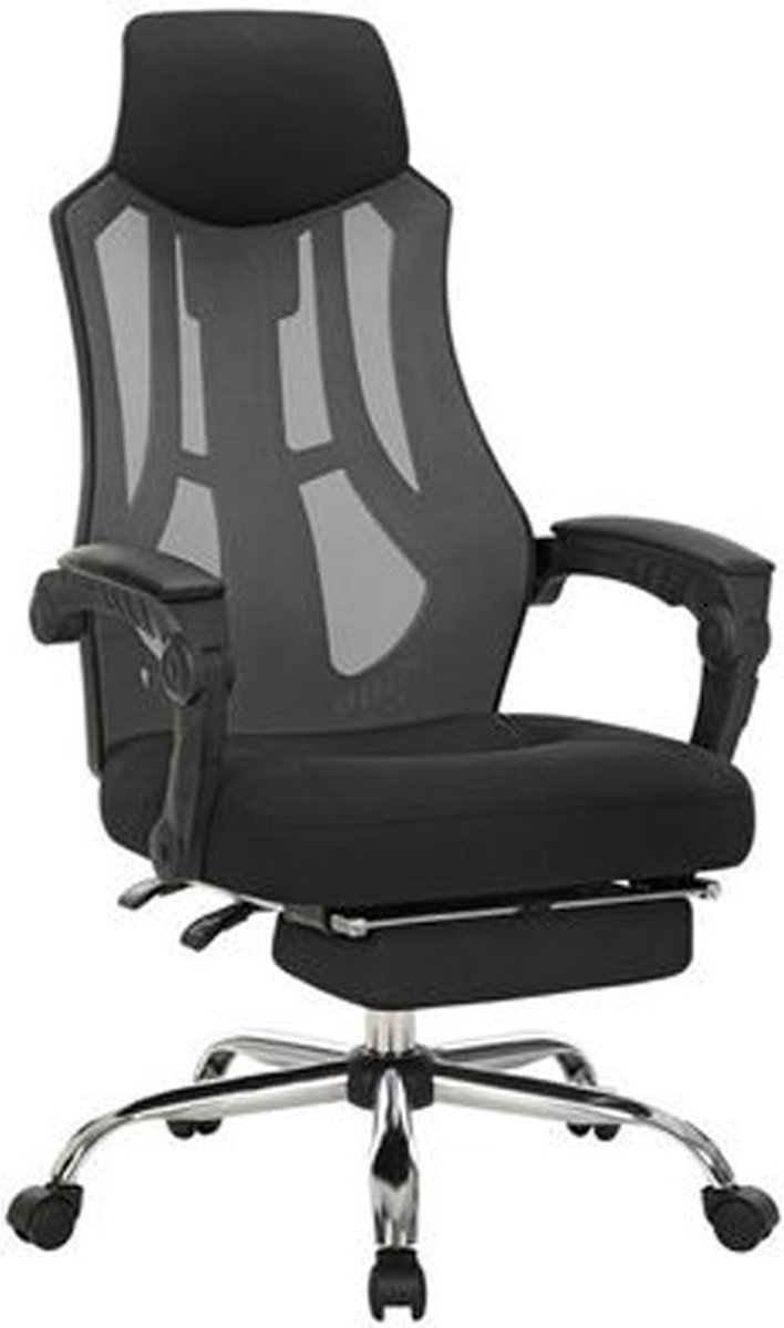 IN.HOMEXL Jasper Bureaustoel - Ergonomische Bureaustoel voor Volwassenen – Kantoorstoel - Bureaustoelen voor een gewicht van 100 tot 150 kg - Vergaderstoel - Gaming stoel – Bureaustoel met Wieltjes - Zwart