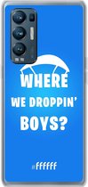 6F hoesje - geschikt voor OPPO Find X3 Neo - Transparant TPU Case - Battle Royale - Where We Droppin' Boys #ffffff