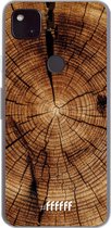 6F hoesje - geschikt voor Google Pixel 4a 5G -  Transparant TPU Case - Tree Rings #ffffff