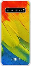 6F hoesje - geschikt voor Samsung Galaxy S10 5G -  Transparant TPU Case - Macaw Hues #ffffff