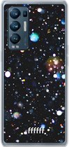 6F hoesje - geschikt voor OPPO Find X3 Neo -  Transparant TPU Case - Galactic Bokeh #ffffff