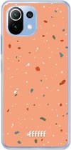 6F hoesje - geschikt voor Xiaomi Mi 11 Lite -  Transparant TPU Case - Terrazzo N°10 #ffffff