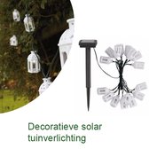 2-Set van16 Led Slinger Lampen Decoratieve Solar Tuinverlichting