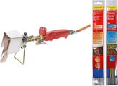 Rotherberger Dakgoot soldeerset - 250°C MET Zilverhardsoldeer staaf en Rolot Messing-hardsoldeer